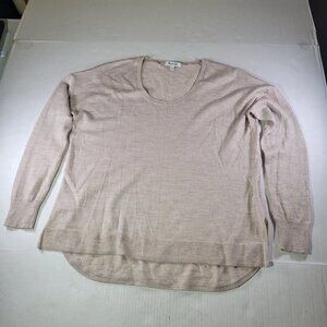 Madewell Beige Merino Wool Blend Long Sleeve Sweater Womens Size S